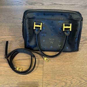 MCM Visetos Boston Bag